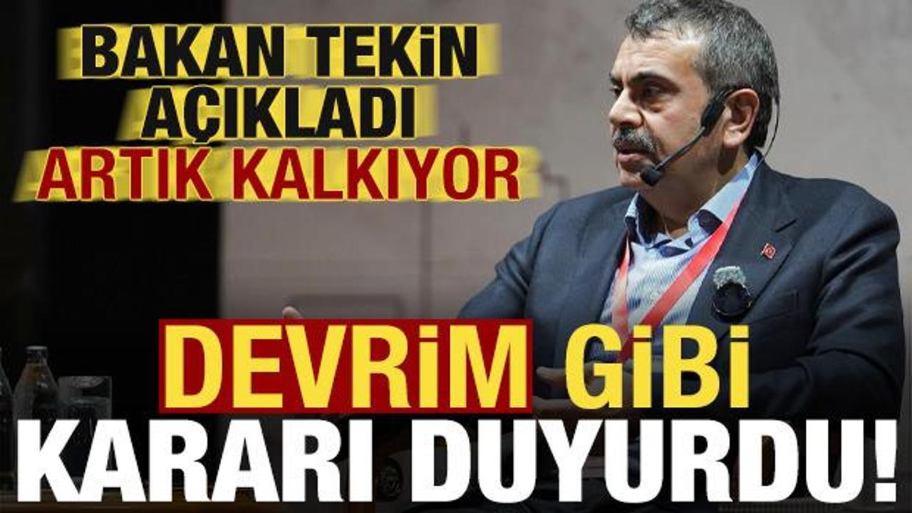 Son dakika: Bakan Yusuf Tekin devrim gibi yeniliği duyurdu! Artık karne verilmeyecek...